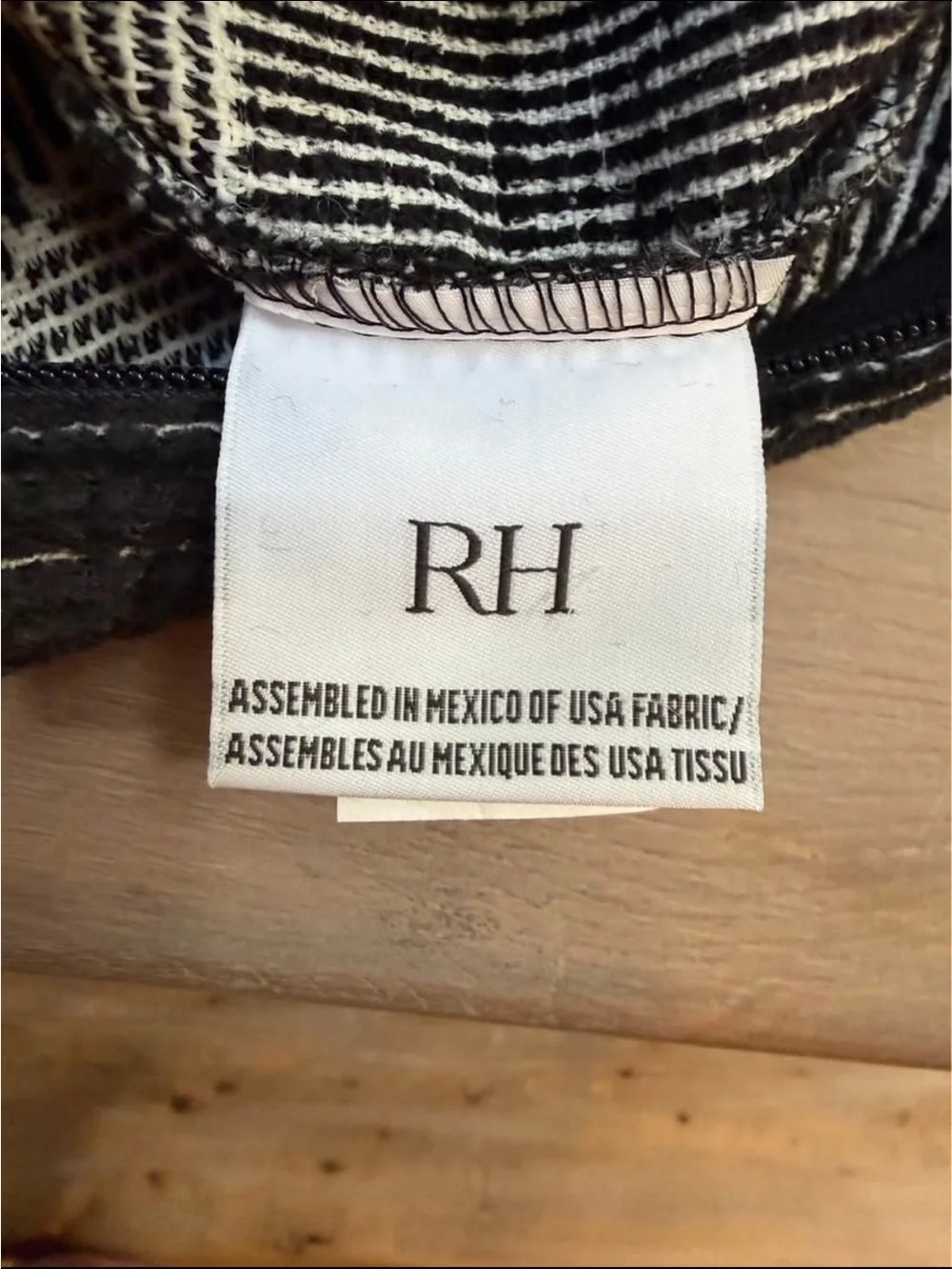 Restoration Hardware Block Woven Pillow cover 20 x 20